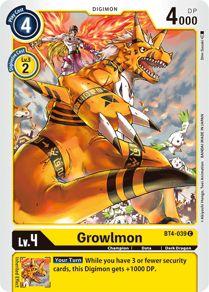 Growlmon [BT4-039] [Great Legend]