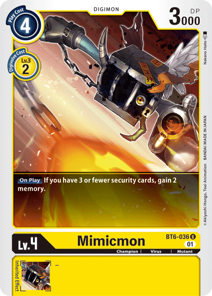 Mimicmon [BT6-036] [Double Diamond]