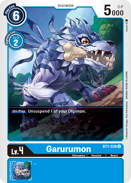 Garurumon [BT1-036] [Release Special Booster Ver.1.0]
