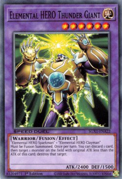Elemental HERO Thunder Giant [SGX1-ENA22] Common