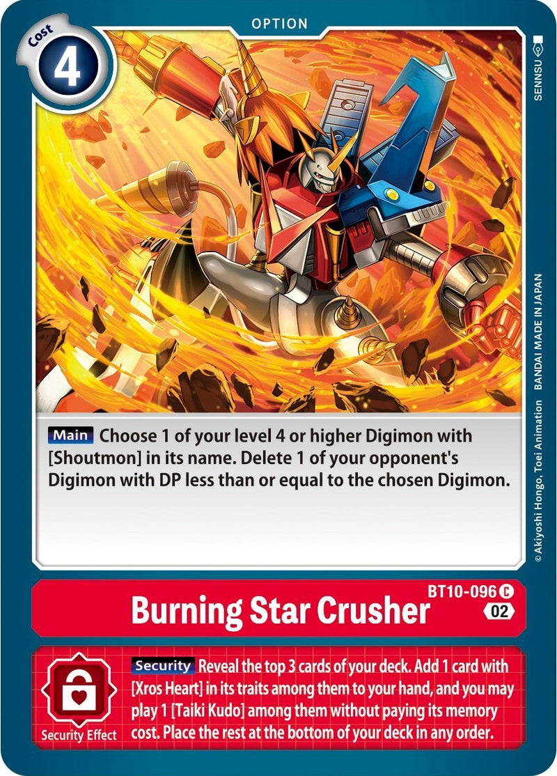 Burning Star Crusher [BT10-096] [Xros Encounter]