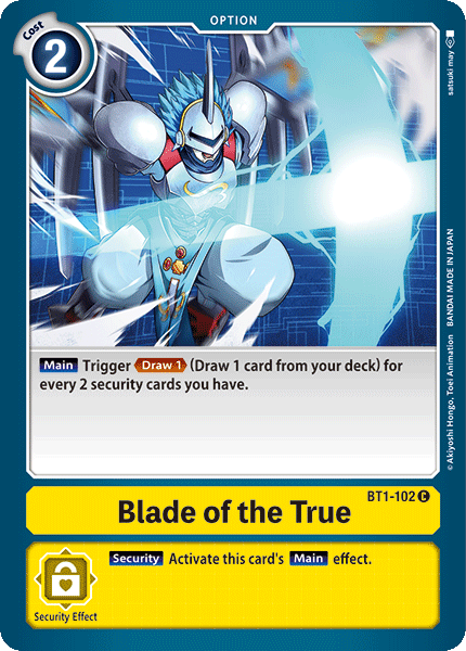 Blade of the True [BT1-102] [Release Special Booster Ver.1.0]
