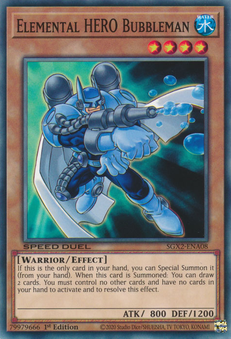 Elemental HERO Bubbleman [SGX2-ENA08] Common