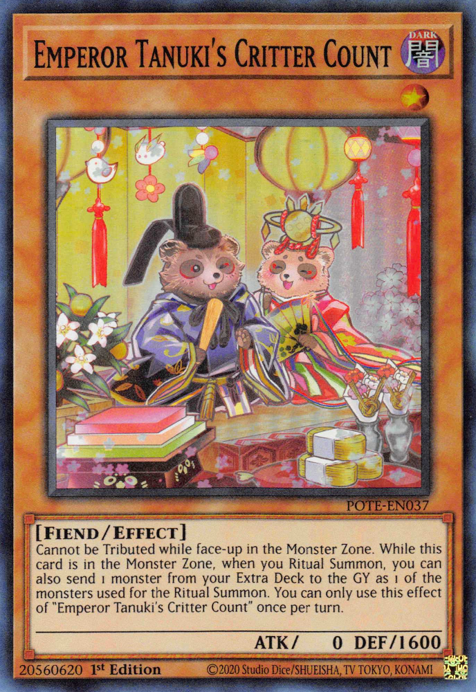 Emperor Tanuki's Critter Count [POTE-EN037] Super Rare